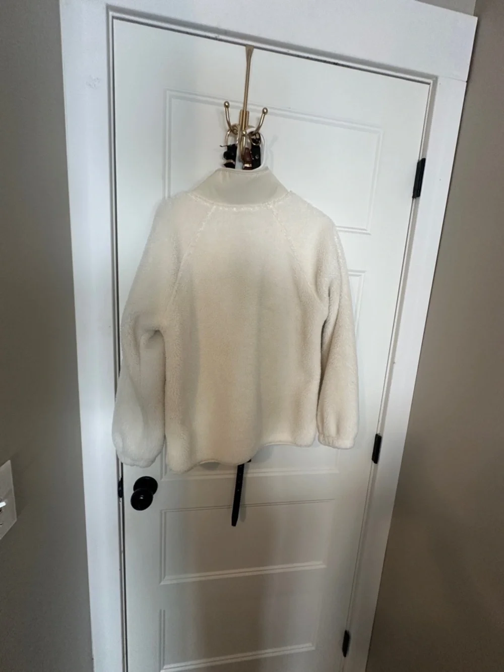 SOLD Cream Button-Up Jacket - Picture 3 of 4